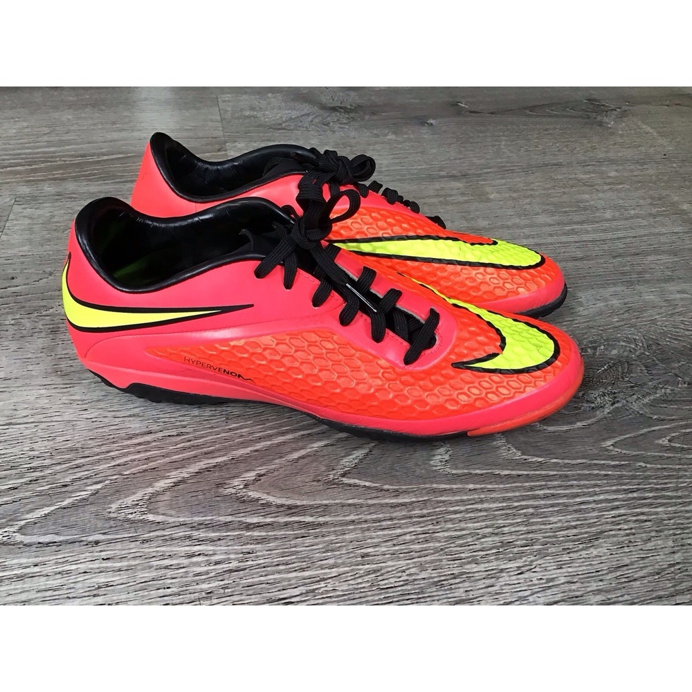Nike Hypervenom Indoor Soccer Shoes Size 7 Men's Pink/orange Turf 599846-690